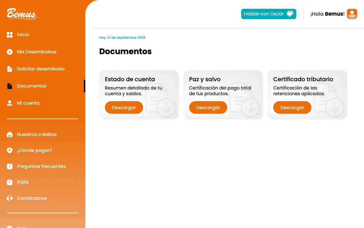 Nuevo portal de autogestión Bemus